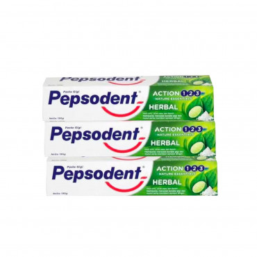 Pepsodent Tooth Paste Active Herbal (2+1) 190Gm