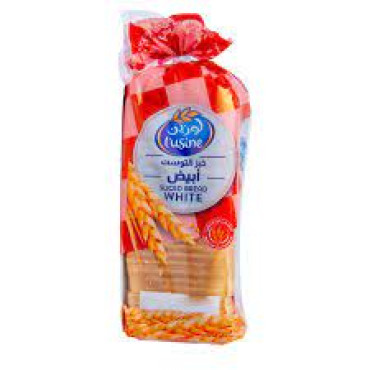 LUSINE SLICED BREAD WHITE 600GM 