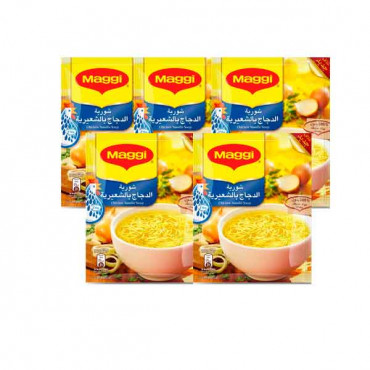 Nestle Maggi Soup Chicken Noodle 5 x 60gm