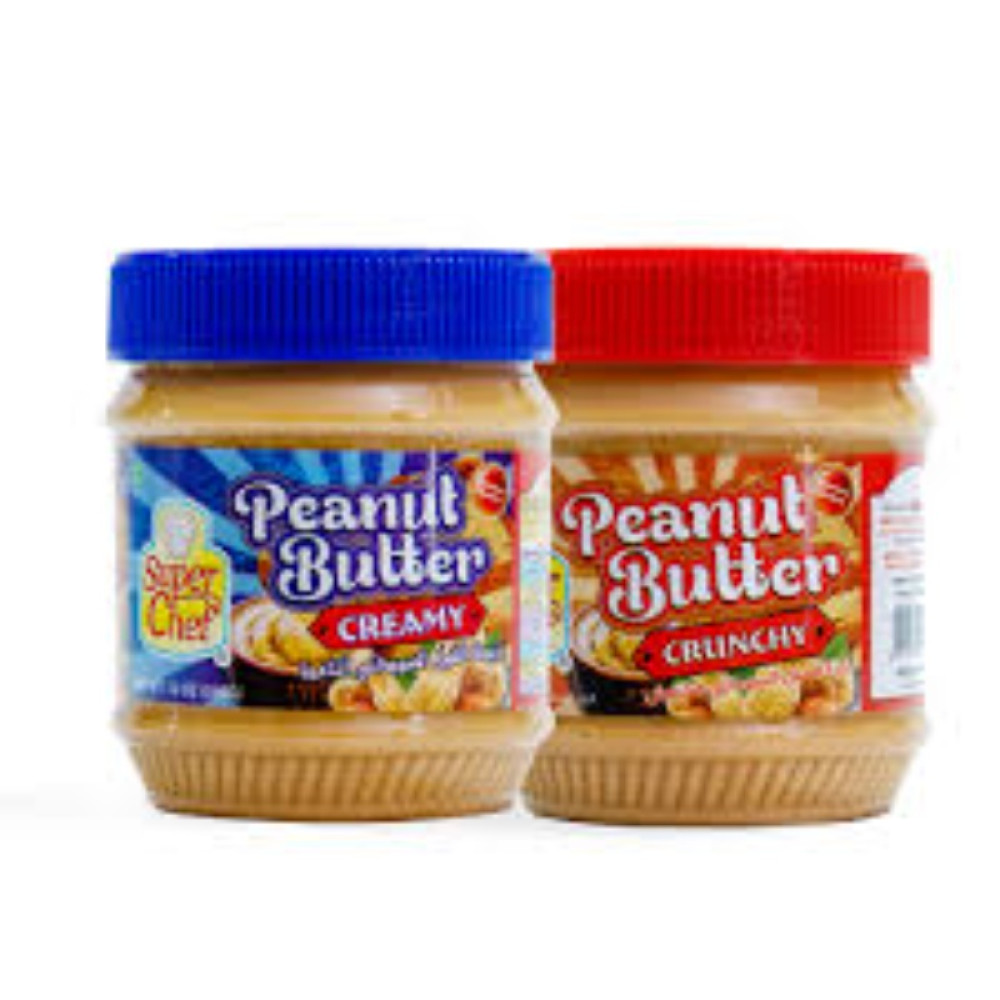 SUPER CHEF PEANUT BUTTER 340GM 2S