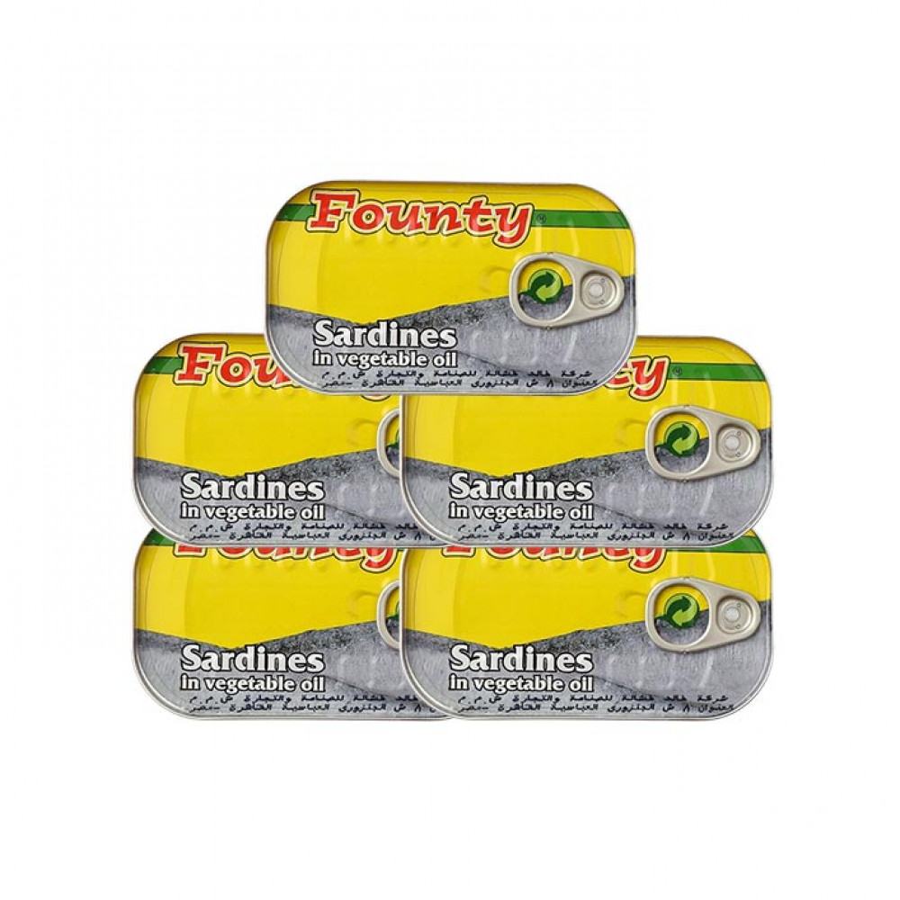 Founty Sardines In Oil 5S*125Gm
