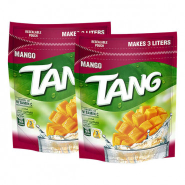 Tang Instant Fruit Drink Powder Mango 2 x 375gm - تانج مشروب بودرة بنكهة المانجو 2 × 375 جم