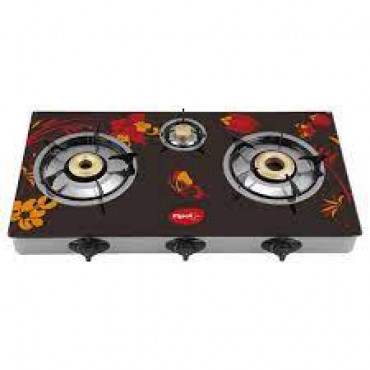 Cleenwood Cw-261 2Burner Gas Stove With Glass Top