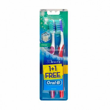 Oral-B Toothbrush 3D White 1+1 Offer 