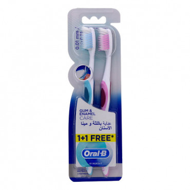 Oral B Toothbrush Gum & Enamel Care Extra Soft 1+1 Free 