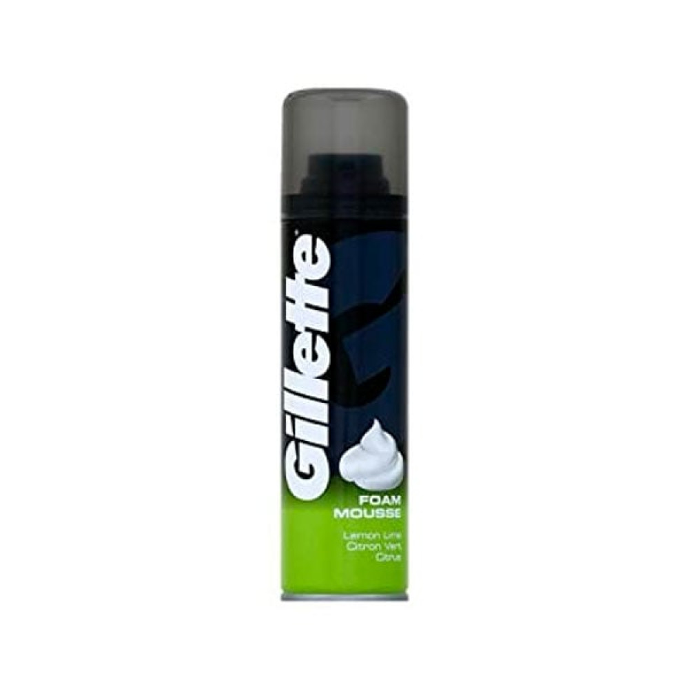 GILLETTE SHAVING FOAM LEMON 200ML 
