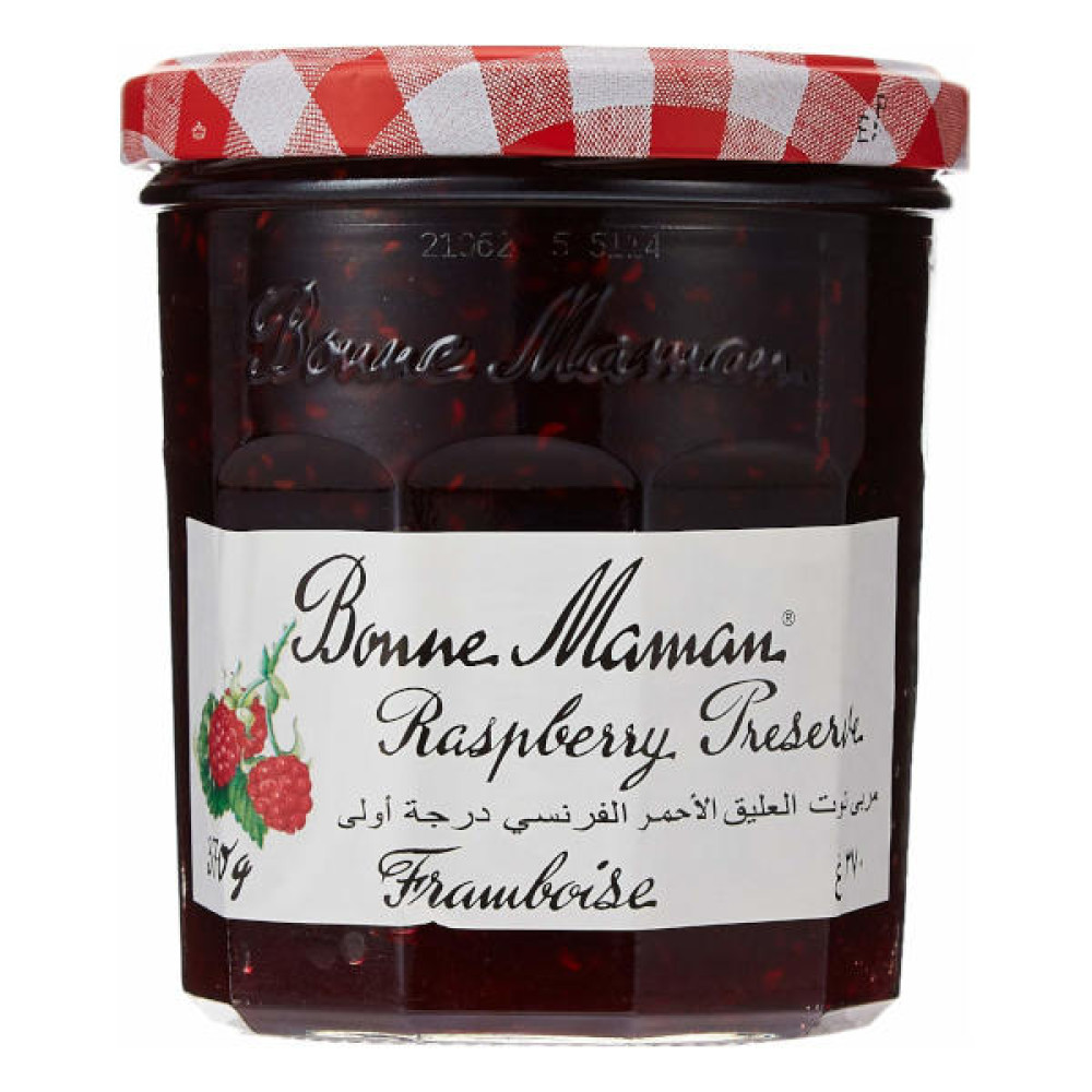 BONNE MAMAN RASPBERRY PRESERVE 370GM 