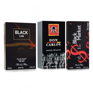 Shirley May Don Carlos 100ml + Black Car 100ml + Black Market 100ml 