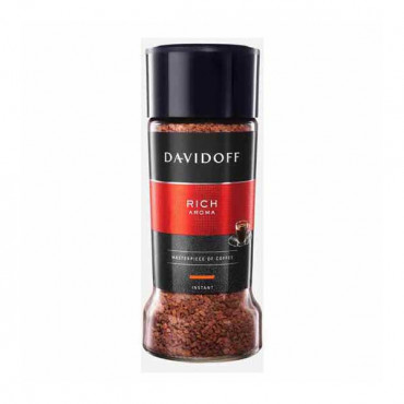 Davidoff Instant Coffee Rich Aroma 100gm -- قهوة دافيدوف سريعة الذوبان ريتش اروما 100 جرام
