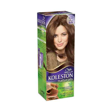 WELLA KOLESTON NATURALS HAIR COLOR KIT BRILLIANT BROWN (5/37) 