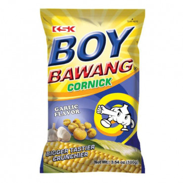 Boy Bawang Cronick Corn Snacks Garlic 100gm 