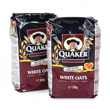 Quaker White Oats 2 x 500gm 