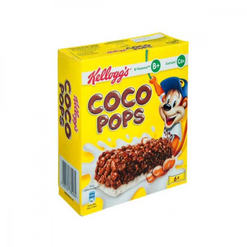 Kelloggs Coco Pops Cereal & Milk Bars 6 x 20gm