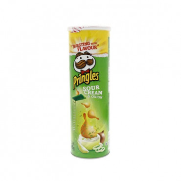 Pringles Potato Crisps Sour Cream & Onion 165gm 