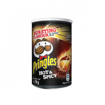 Pringles Potato Crisps Hot & Spicy 70gm 