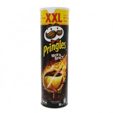 Pringles Potato Crisps Hot & Spicy XXL 200gm 