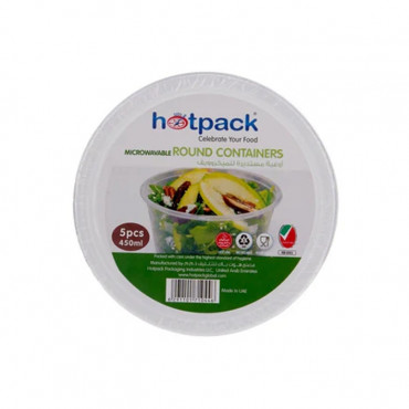 Hotpack Microwave Round Container 450Ml 5S