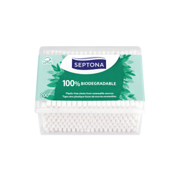 SEPTONA BIODEGRADABLE COTTON BUDS BOX 200 S
