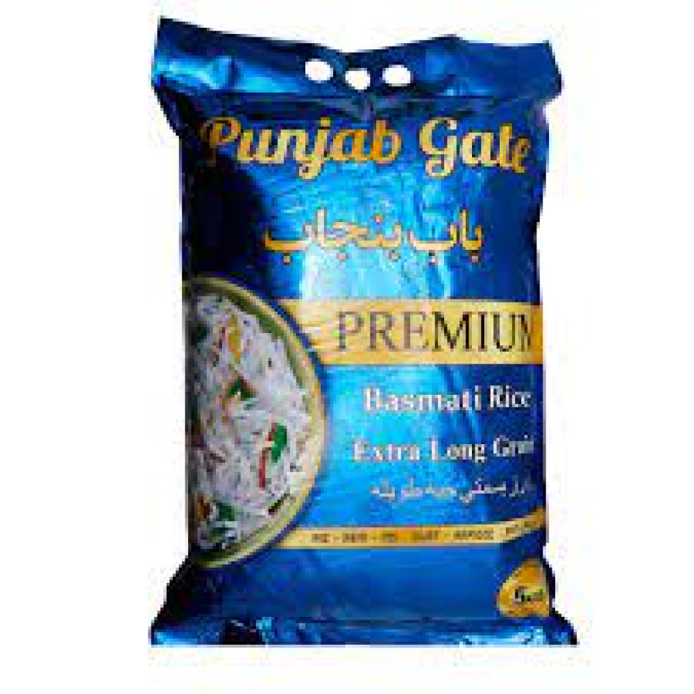 PUNJAB GATE PREMIUM  EXTRA LONG GRAIN BASMATI RICE 5 KG
