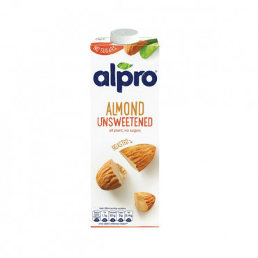 Alpro Drink Almond Unsweetened Roasted 1Ltr 