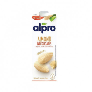 Alpro Drink Almond Unsweetened Unroasted 1Ltr 