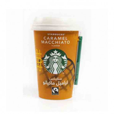 Starbucks Coffee Caramel Macchiato 220ml --  ستاربكس قهوة كراميل مكياتو 220 مل