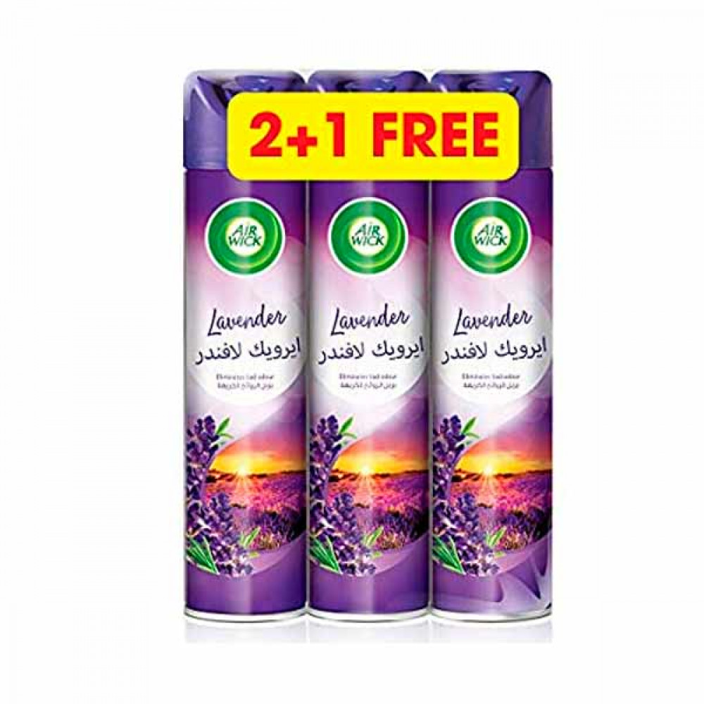 Airwick Air Freshener Lavender 300ml 2 + 1 Free  Airwick Air Freshener Lavender 300ml 2 + 1 Free
