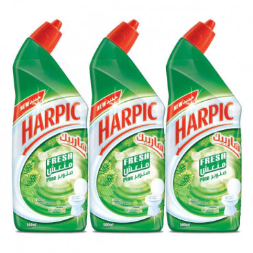 Harpic Active Fresh Toilet Cleaner Pine 500ml 2 + 1 Free 