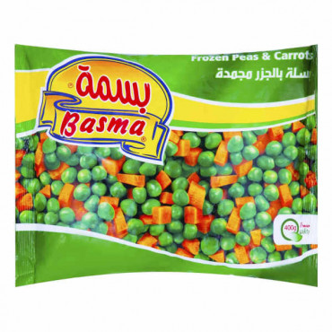 Basma Frozen Peas & Carrots 400gm 