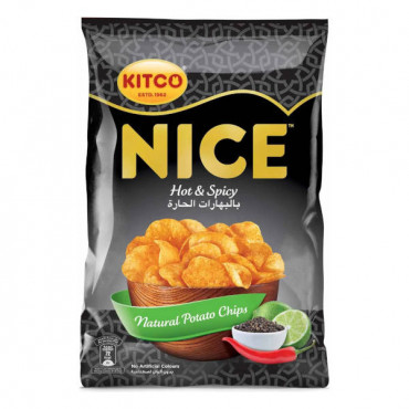 Nice Potato Chips Hot & Spicy 80gm 