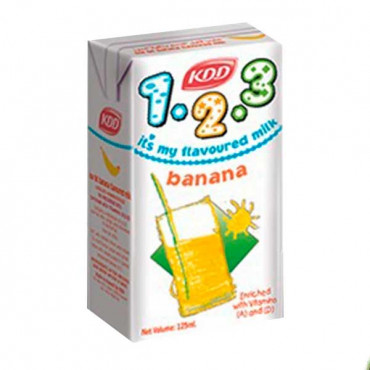 KDD Banana Milk 30 x 125ml -- حليب بالموز كي دي دي 125  مل 30 حبة