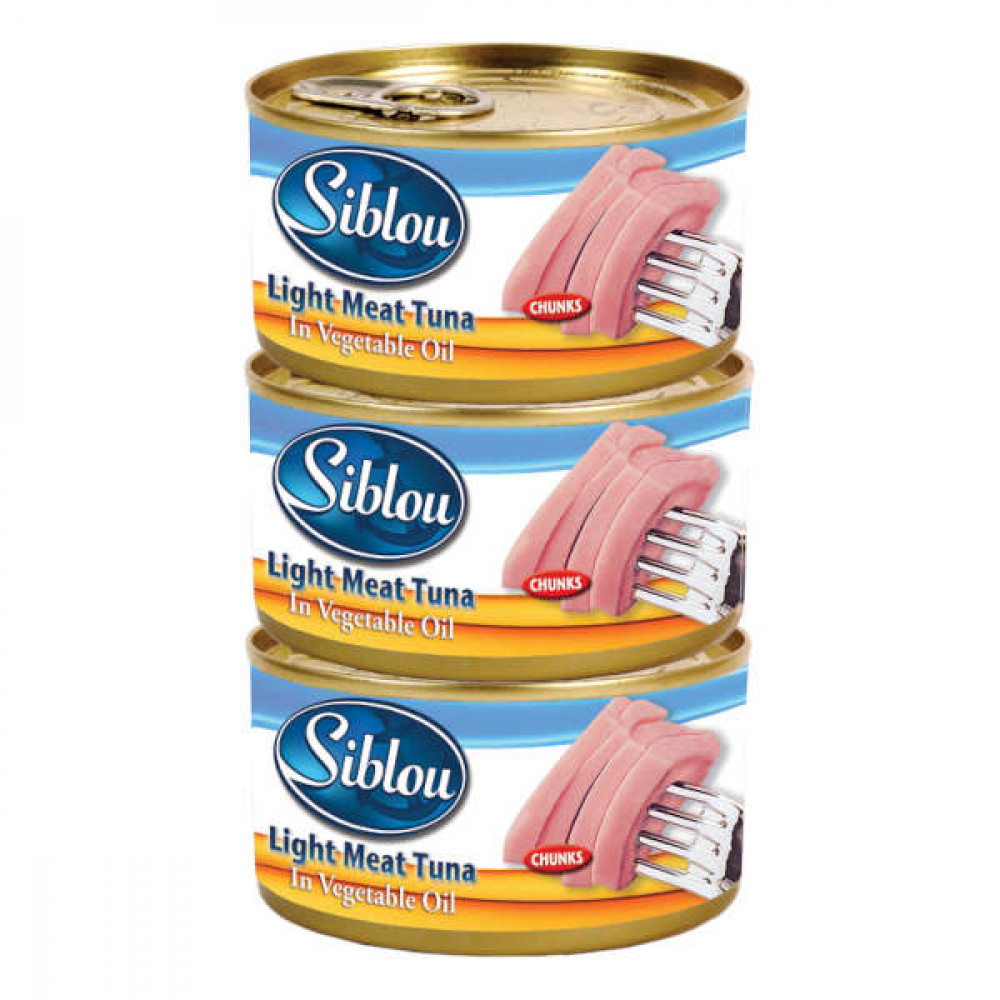 Siblou Light Meat Tuna Chunks in Oil 3 x 160gm  Siblou Light Meat Tuna Chunks in Oil 3 x 160gm