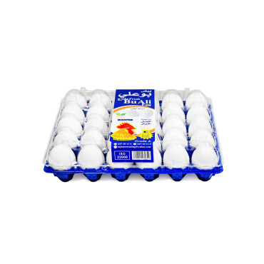 BO ALI KUWAITI WHITE EGG TRAY ( PLASTIC ) 30 S