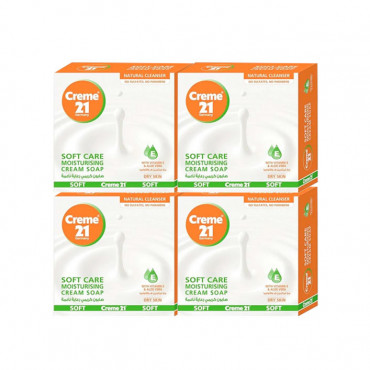 Creme 21 Cremey Soft Care Soap 4 X 125 Gm