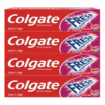Colgate Toothpaste Fresh Confidence 125ml 3+1 Free 