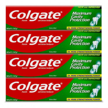 Colgate Toothpaste Extra Mint 4 x 100ml 