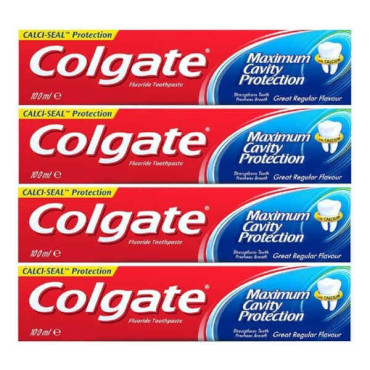 COLGATE TOOTHPASTE MAXIMUM CAVITY PROTECTION 4 X 100ML 