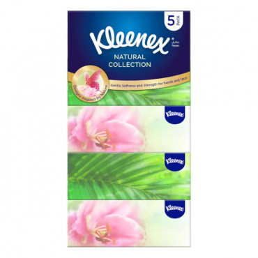 Kleenex Natural Collection Facial Tissues 5 x 170 Sheets 