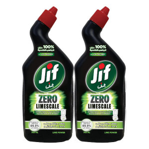 Jif Zero Limescale Toilet Cleaner Lime Power 2 x 7..