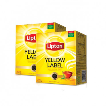 Lipton Yellow Label Tea 2 x 400gm -- شاى ليبتون بالعلامة الصفراء 400 جرام 2 حبة 