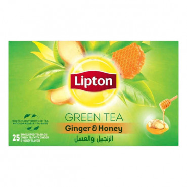 Lipton Green Tea Ginger & Honey 25 Bags 