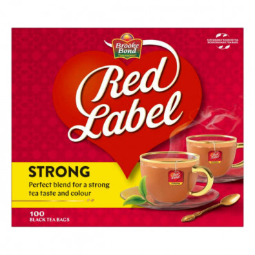 Brooke Bond Red Label Black Tea 100 Bags - شاى بروك بوند بالعلامة الحمراء 100 كيس