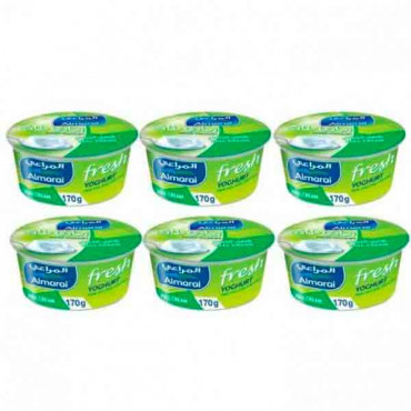Almarai Fresh Yoghurt Low Fat 6 x 170gm -- المراعي زبادي طازجه قليل الدسم 170 جم 6 حبة