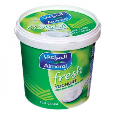 Almarai Plain Yoghurt Full Fat 1Kg -- المراعي زبادي سادة كامله الدسم 1 كيلو