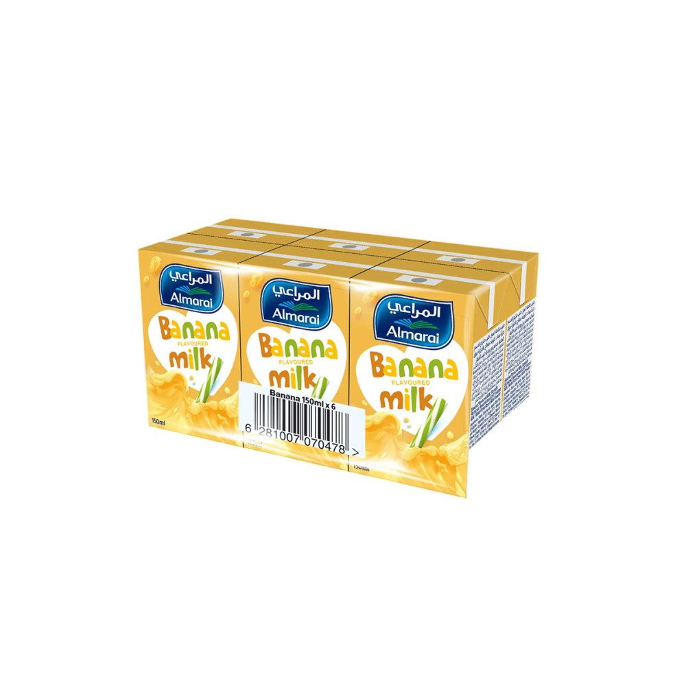 ALMARAI BANANA NIJOOM UHT MILK 6S*150ML