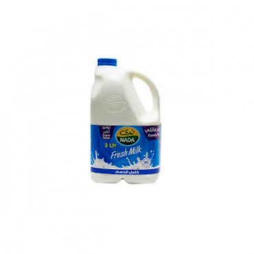 Nada Fresh Full Cream Milk 3Ltr -- ندي حليب طازج كامل الدسم 3 لتر