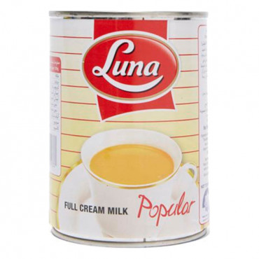 Luna Full Cream Evaporated Milk Popular 410gm 