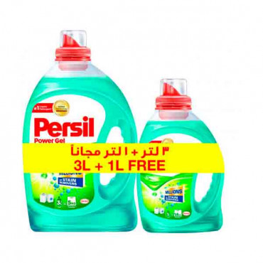 Persil Gel Liquid Detergent 3Ltr + 1Ltr Free -- سائل غسيل أريال بقوة الجل 3 لتر +  1 لتر مجاني
