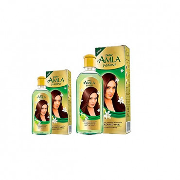 Dabur Amla Jasmine Hair Oil 300ml+100ml Free -- دابر أملا زيت للشعر بالياسمين 300 مل + 100 مل مجانيه