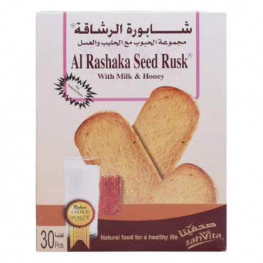Al Rashaka Seed Rusk With Milk & Honey 420gm 